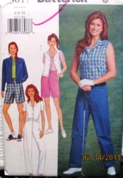 3017 EZ ZIP JACKET,VEST, SHIRT, SHORTS, PANTS PATTERN 6-10,18-22